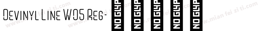 Devinyl Line W05 Reg字体转换